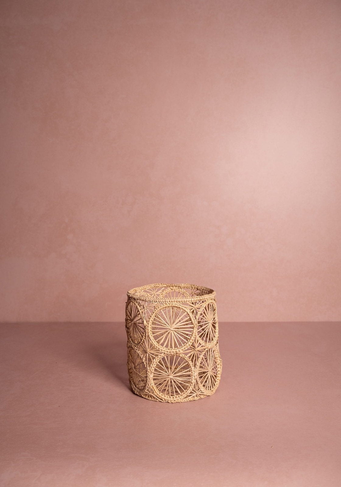 Atlántico Woven Hurricane Vase, Natural - Set of 2