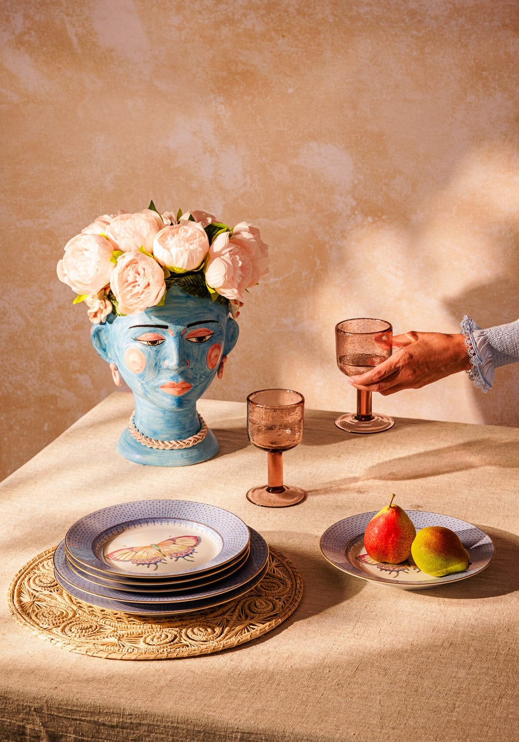 Testa Di Moro Head - Turquoise Times (Not the White Lotus Kind) Bust Statue