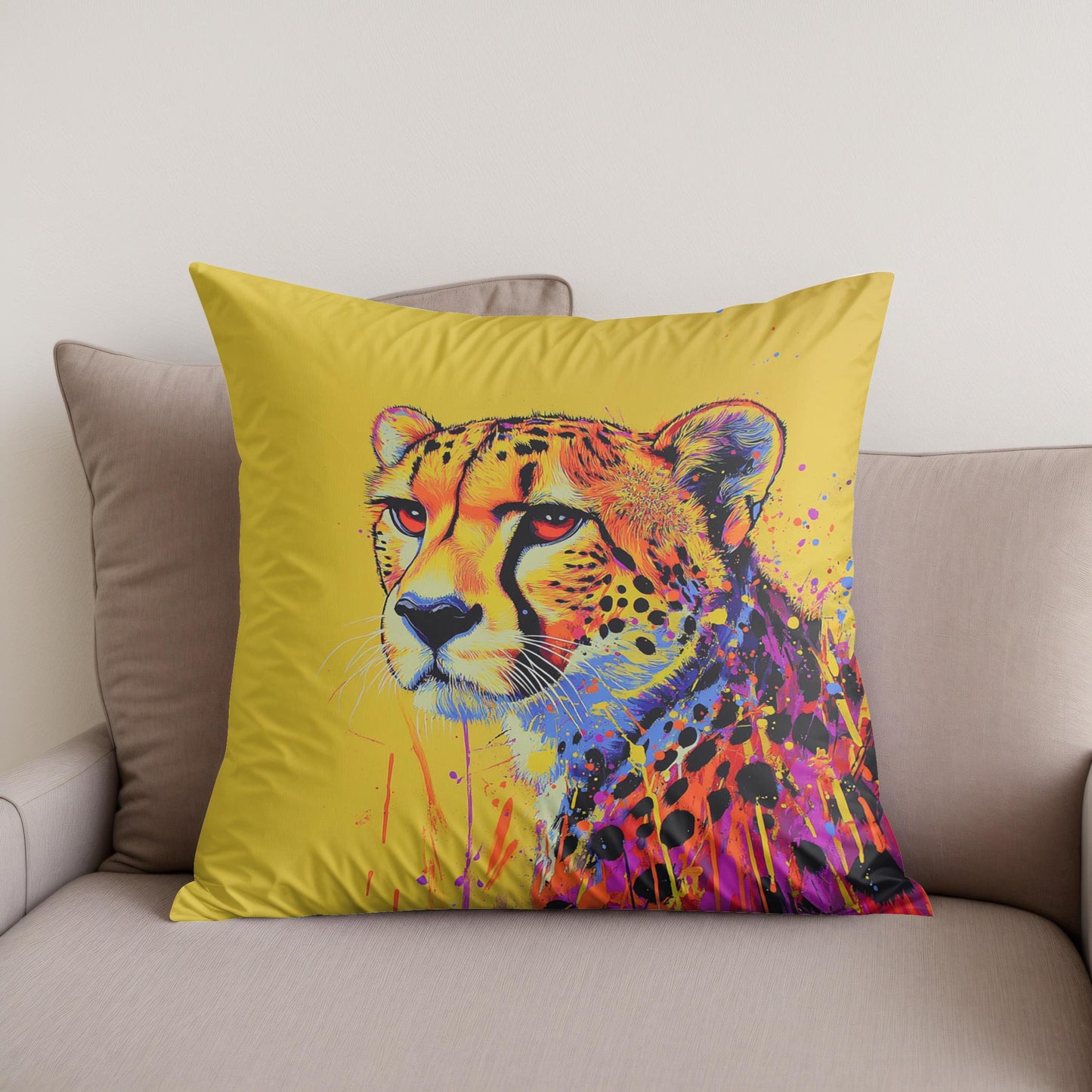 Cheetah Radiance Cotton Cushion