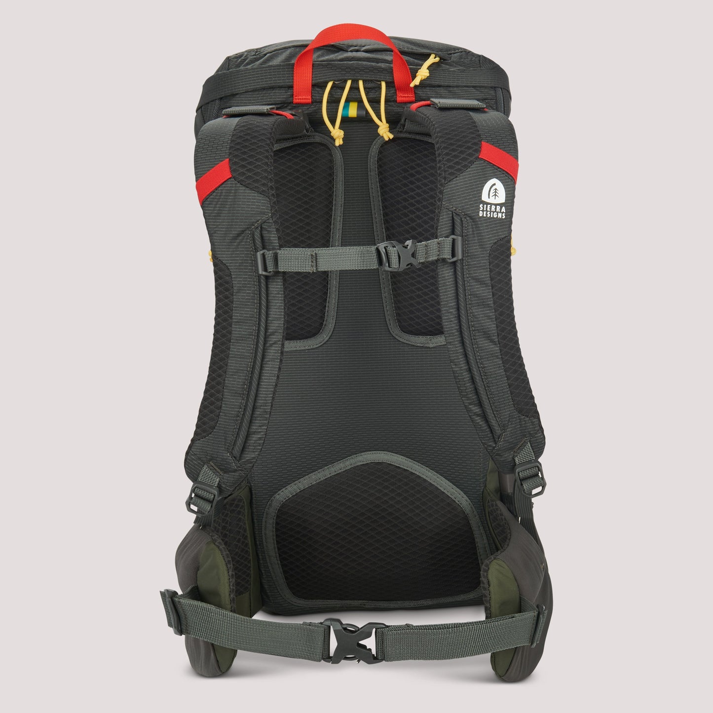 Sierra Designs Flex Hike 20L-30L Rucksack - Peat/Fiery Red