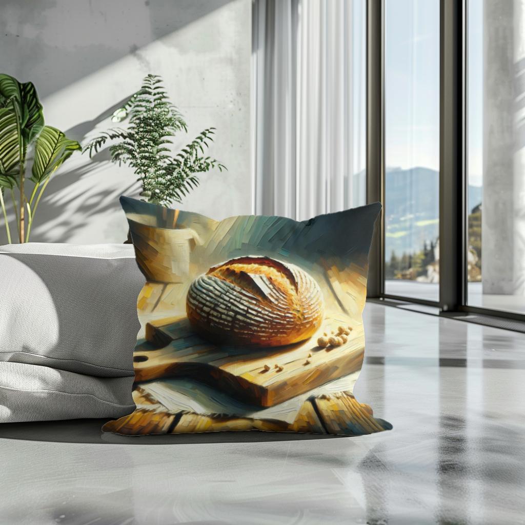 Golden Crust Cotton Cushion