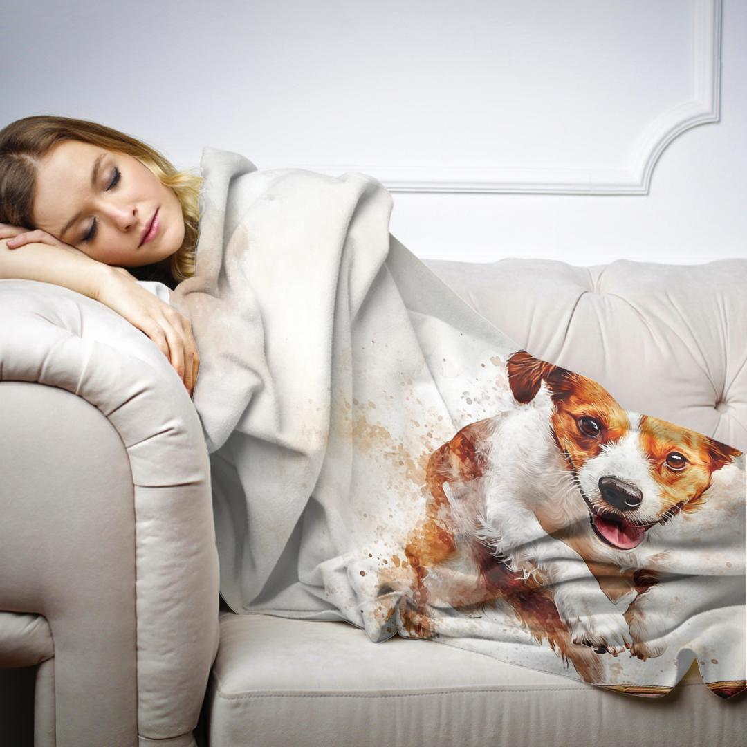 Dog on Wheels Blanket