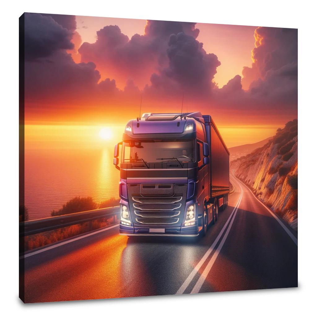 Coastal Sunset Journey Canvas