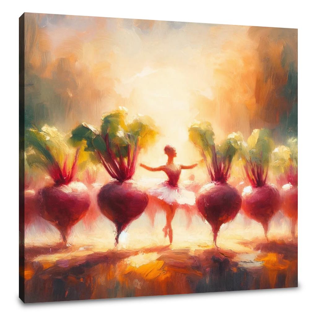 Beetroot Ballet Bliss Canvas