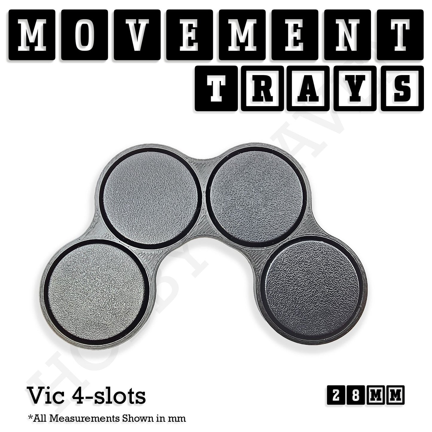 28mm Movement Trays for Tabletop Games | Wargaming | Full Range