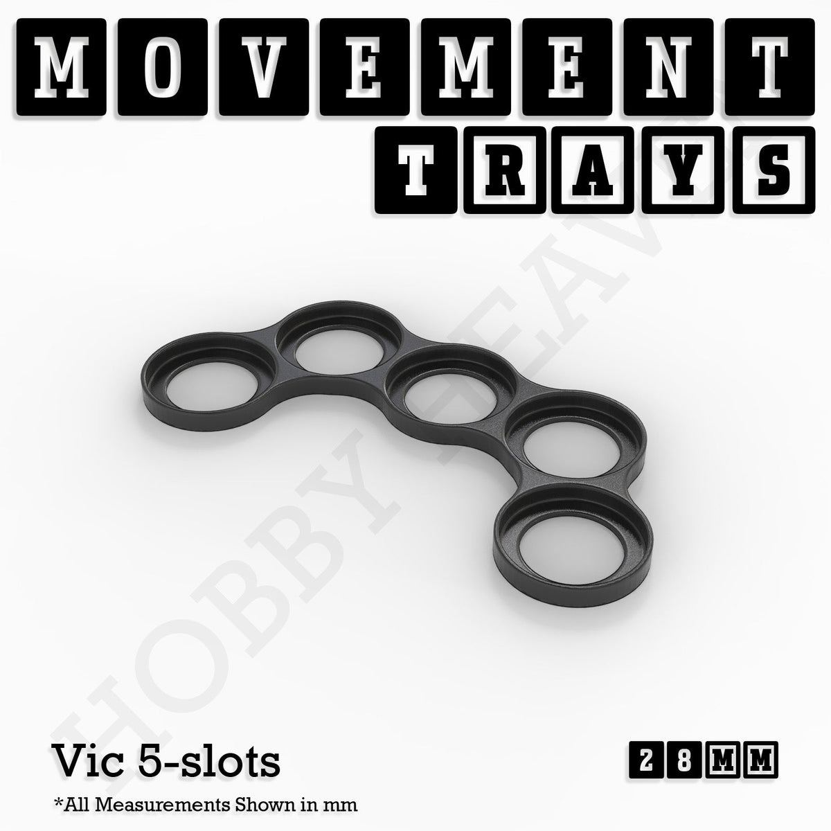28mm Movement Trays for Tabletop Games | Wargaming | Full Range