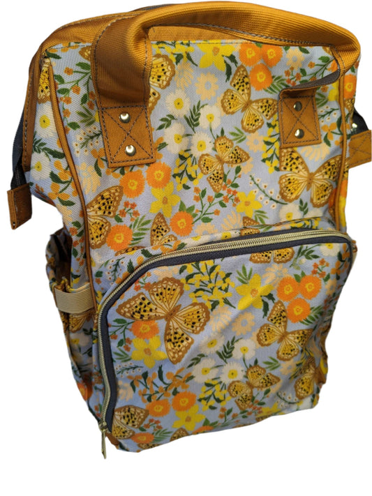 Vintage Baby Changing Backpack Bag - Flutterby Baby