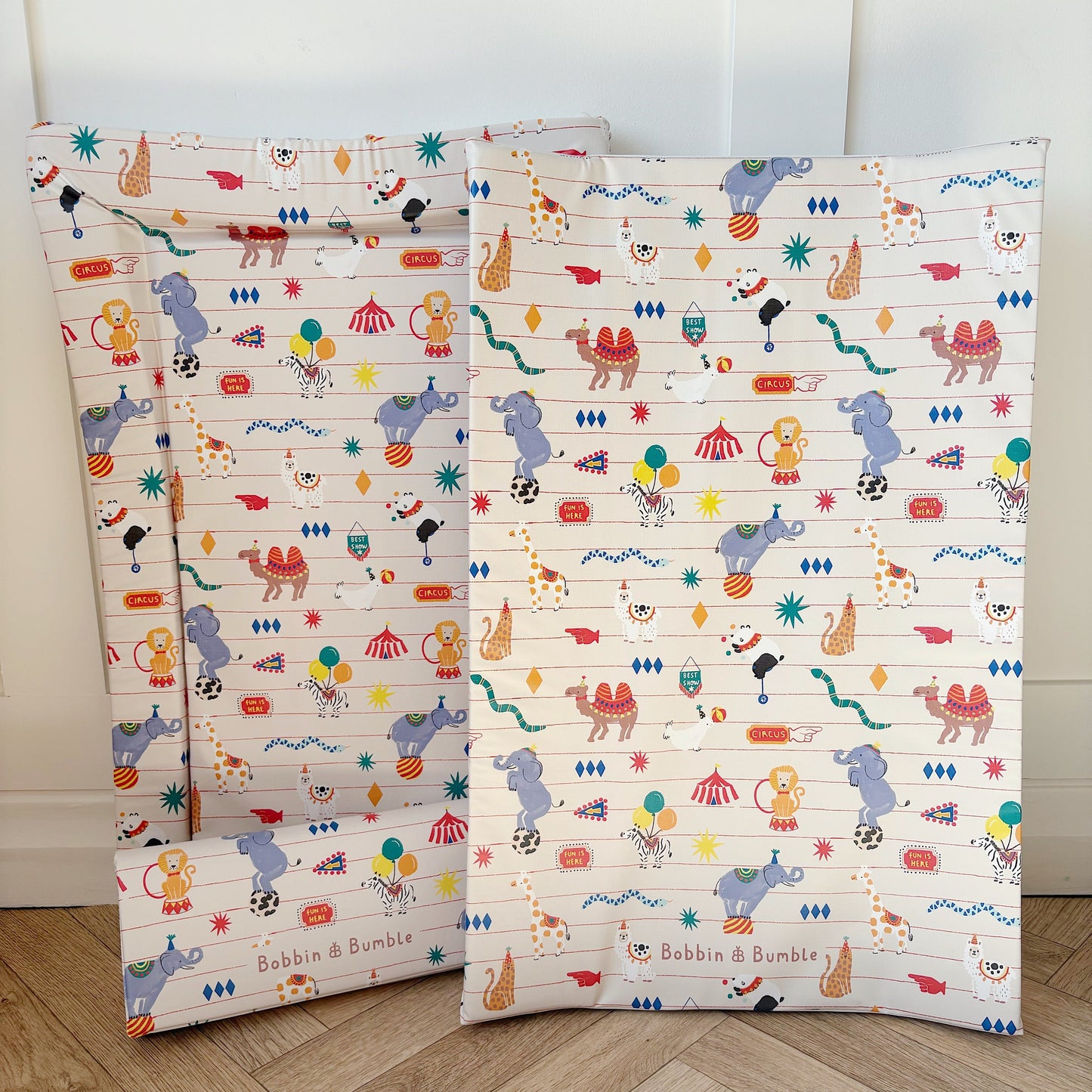 Anti-Roll Wedge Baby Changing Mat - Circus