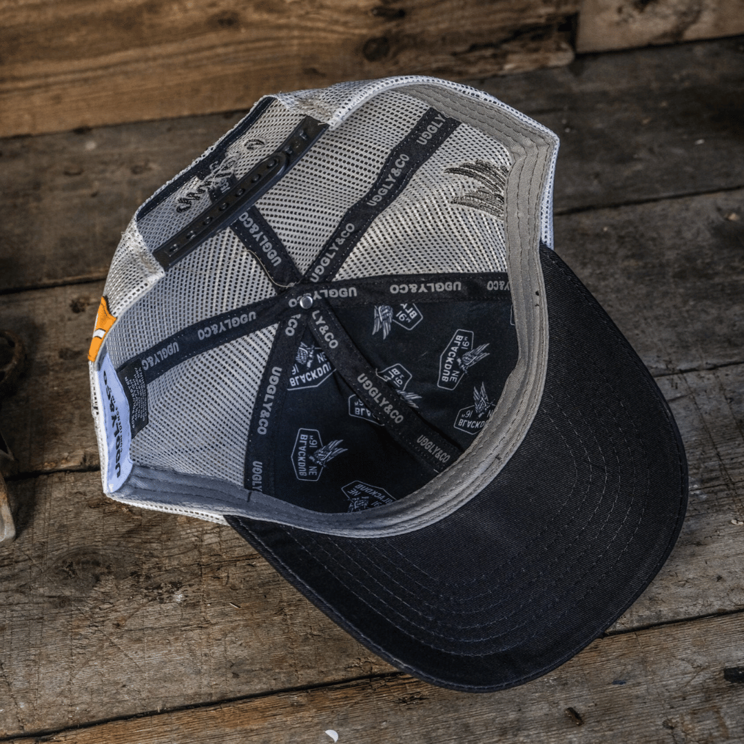 Mile 9 Spark Plug Wings Trucker Hat