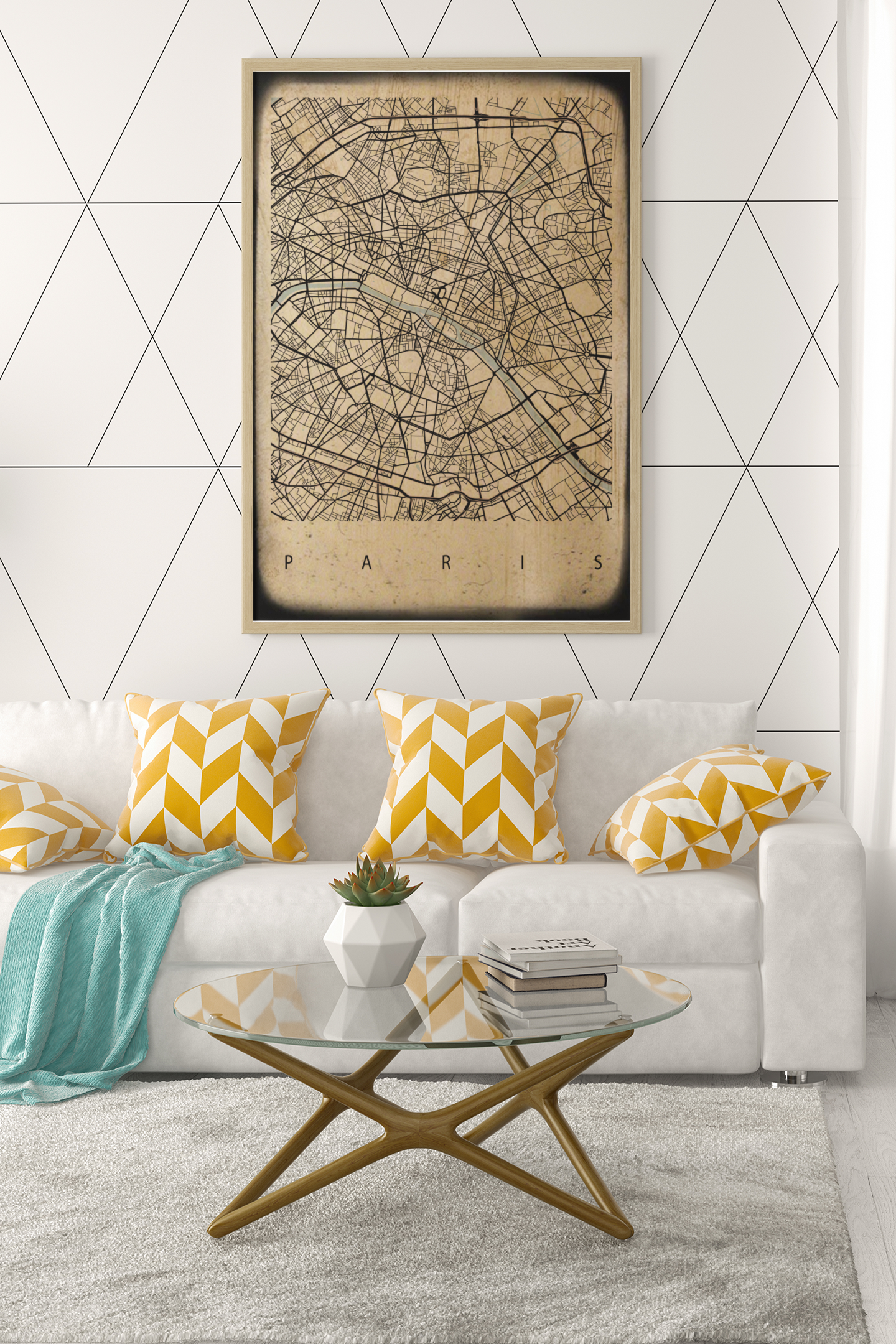 Portrait Map Any City Personalised Wall Decor Print with 10 New Styles