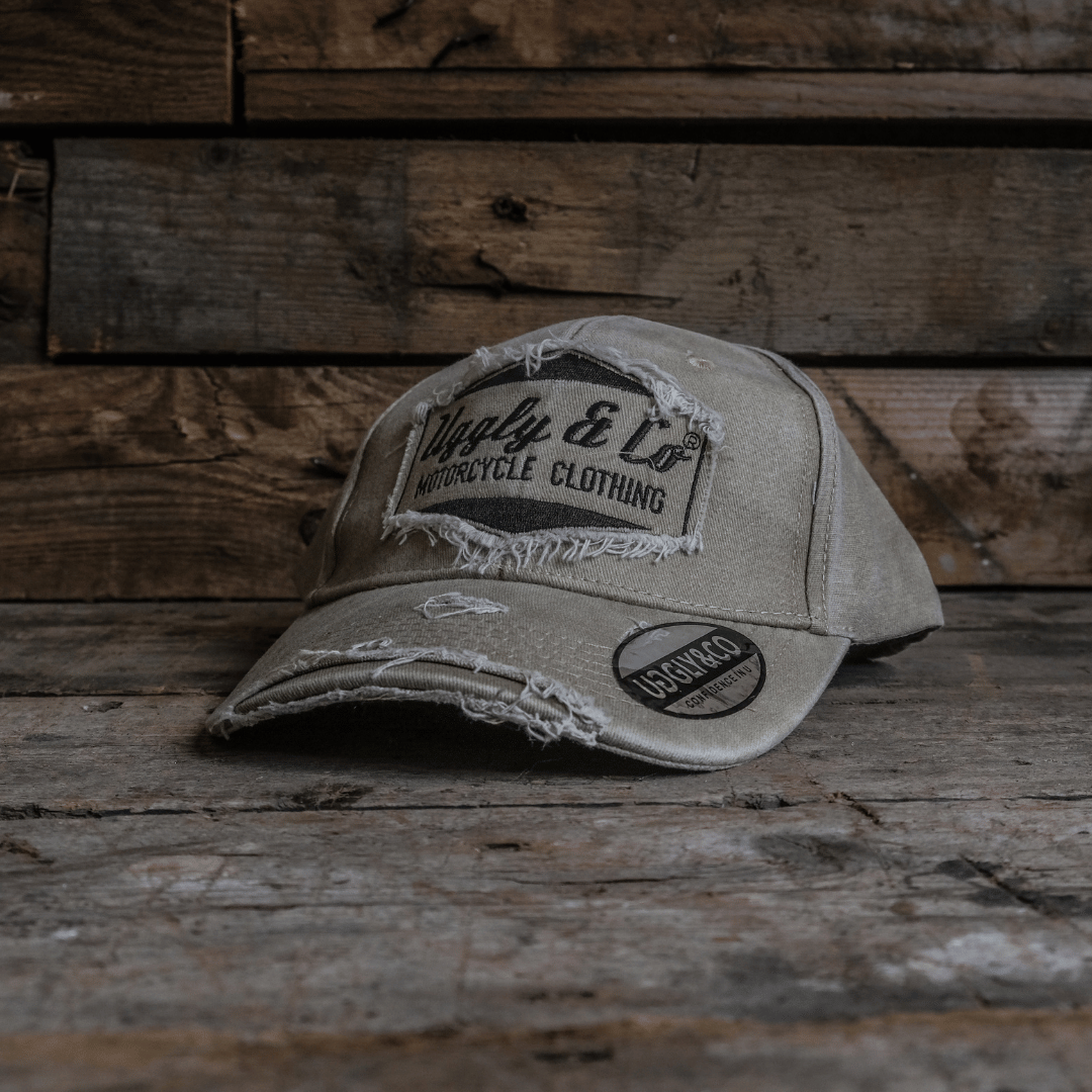 Beige Diamond Vintage Baseball Cap