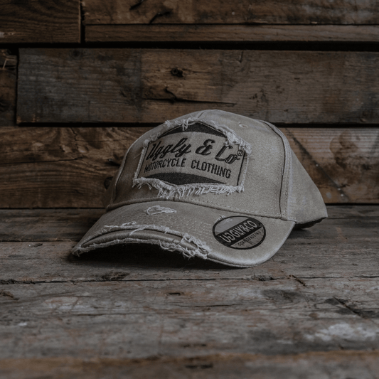 Beige Diamond Vintage Baseball Cap