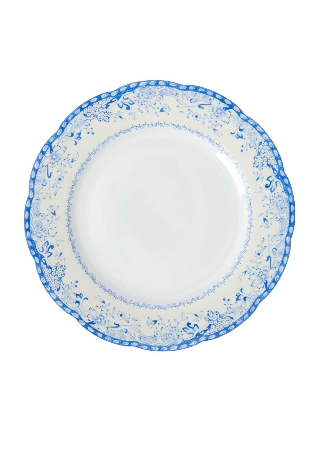 Virginia Blue and White Dinner Plates  - Set of 4