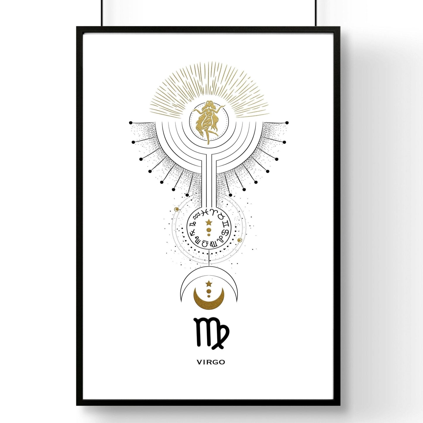 Virgo wall art print | Zodiac horoscope signs
