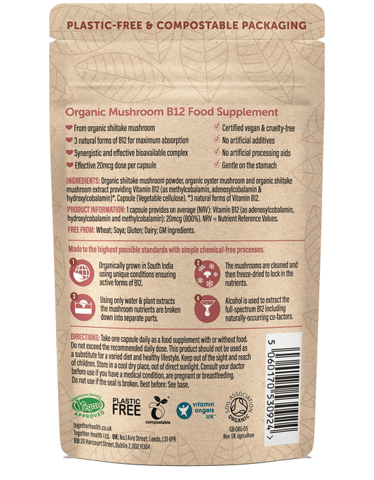 Vitamin B12 – Organic – 30 Capsules