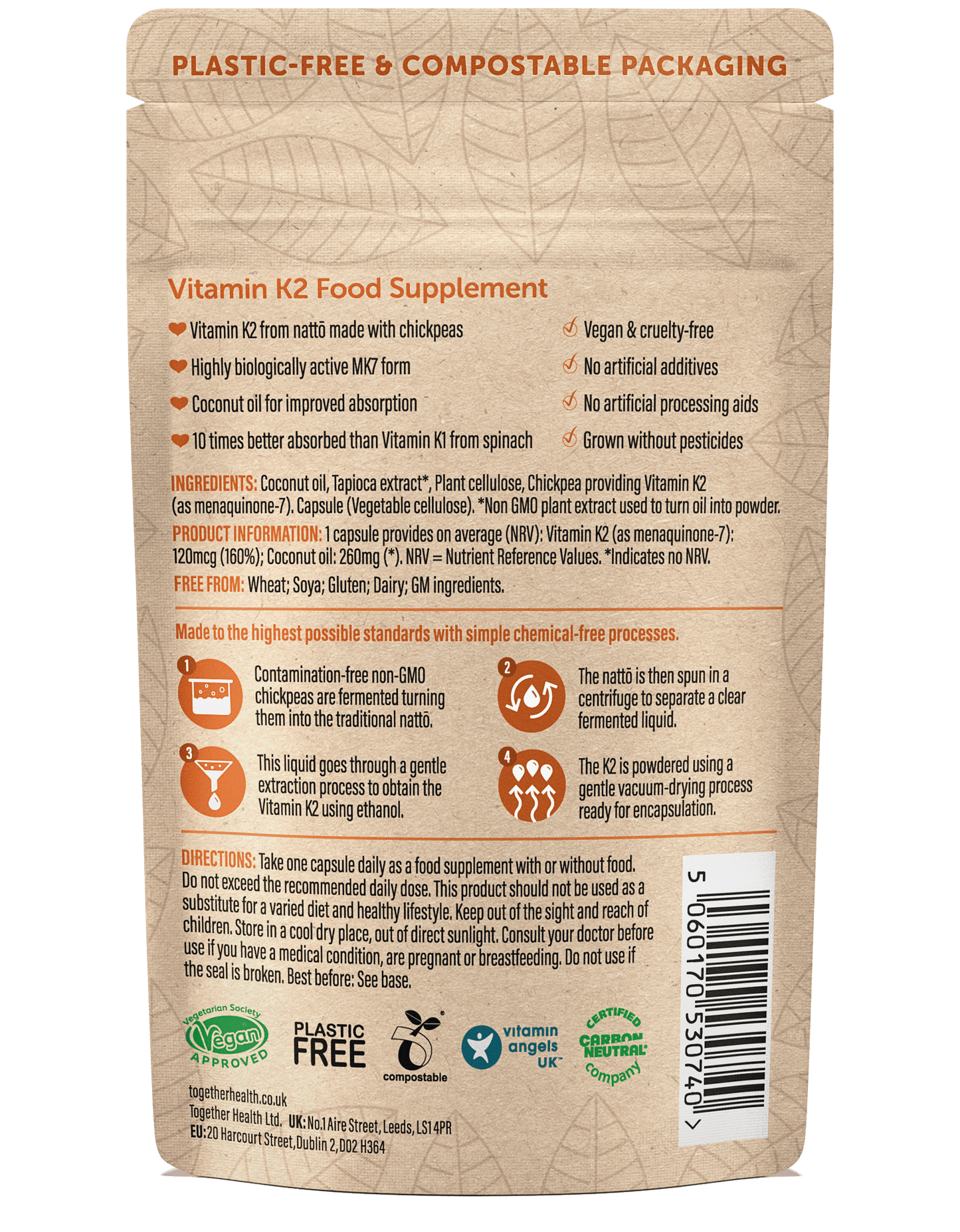 Vitamin K2 – Vegan Supplement – 30 Capsules