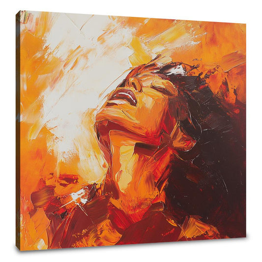 Radiant Maternal Embrace Canvas