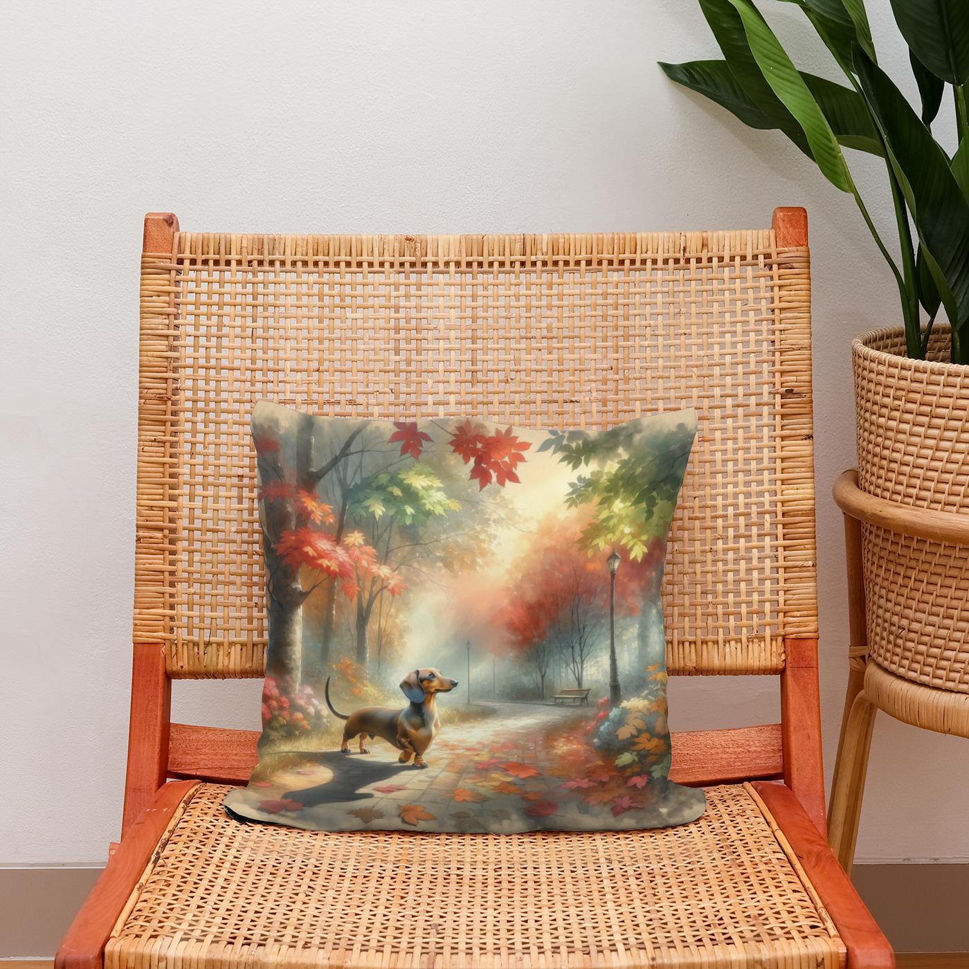 Autumn Stroll Cotton Cushion