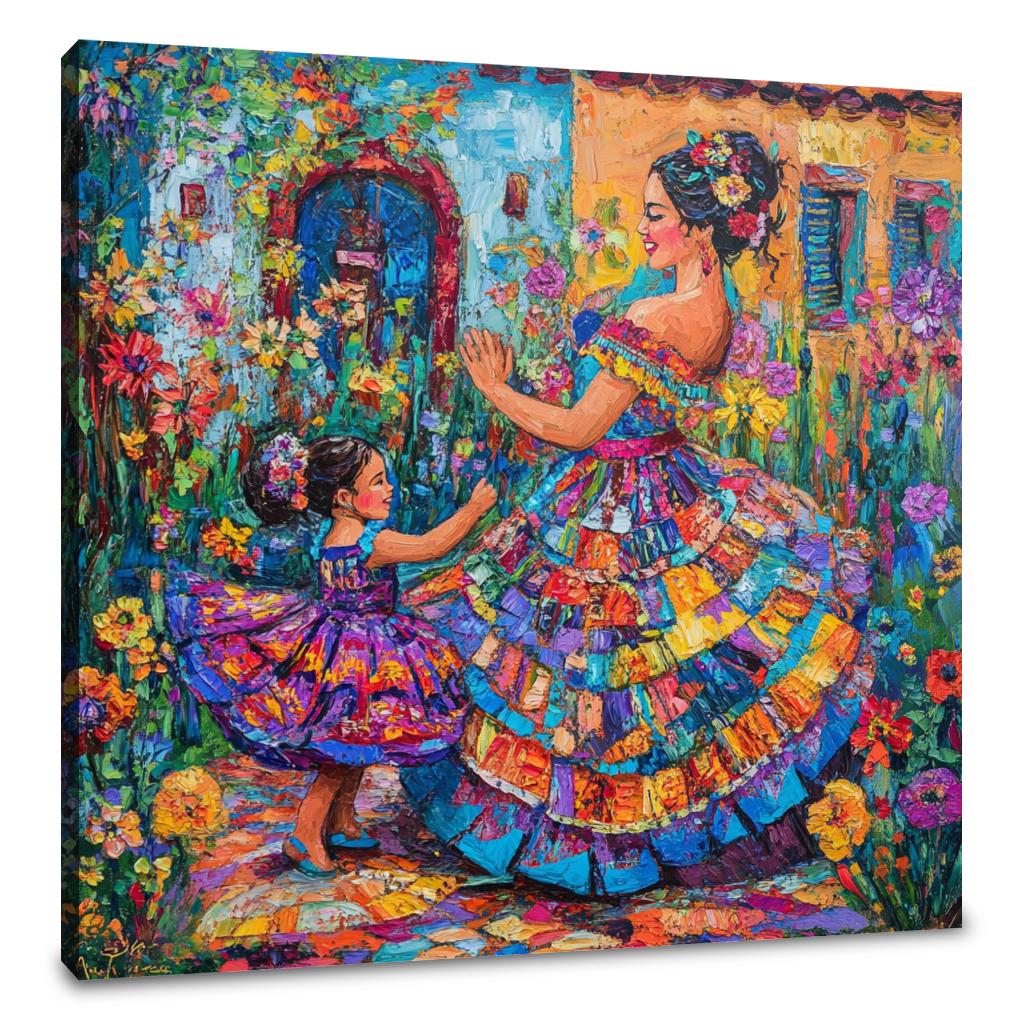 Dancing Mother Canvas