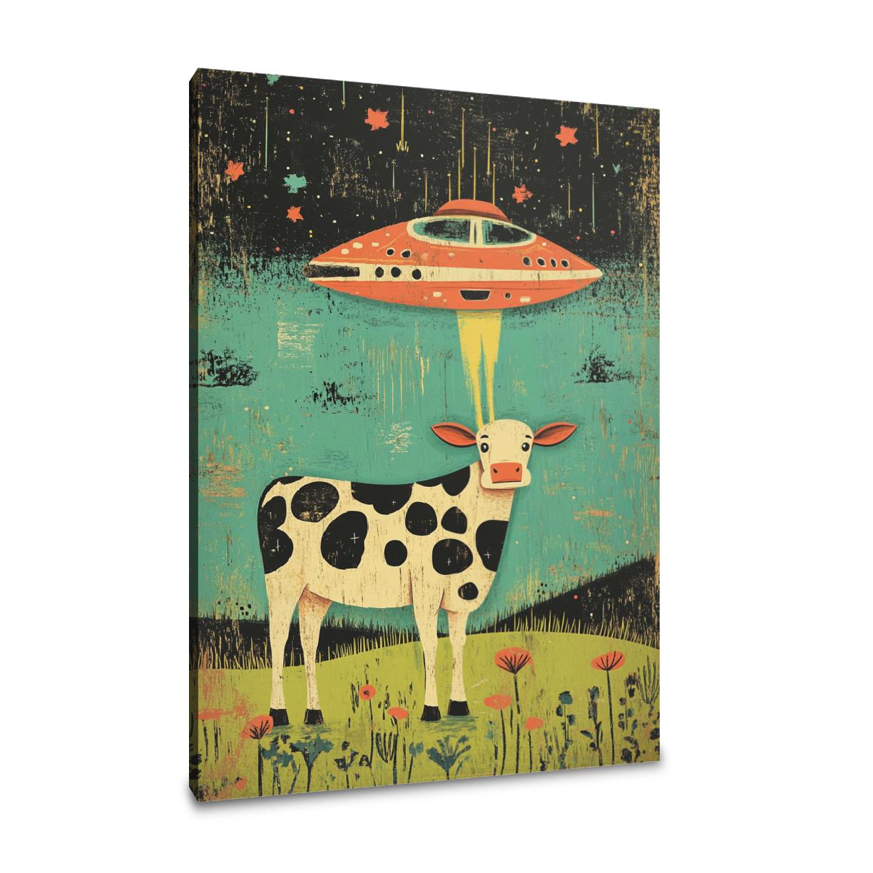 Cosmic Cow Canvas