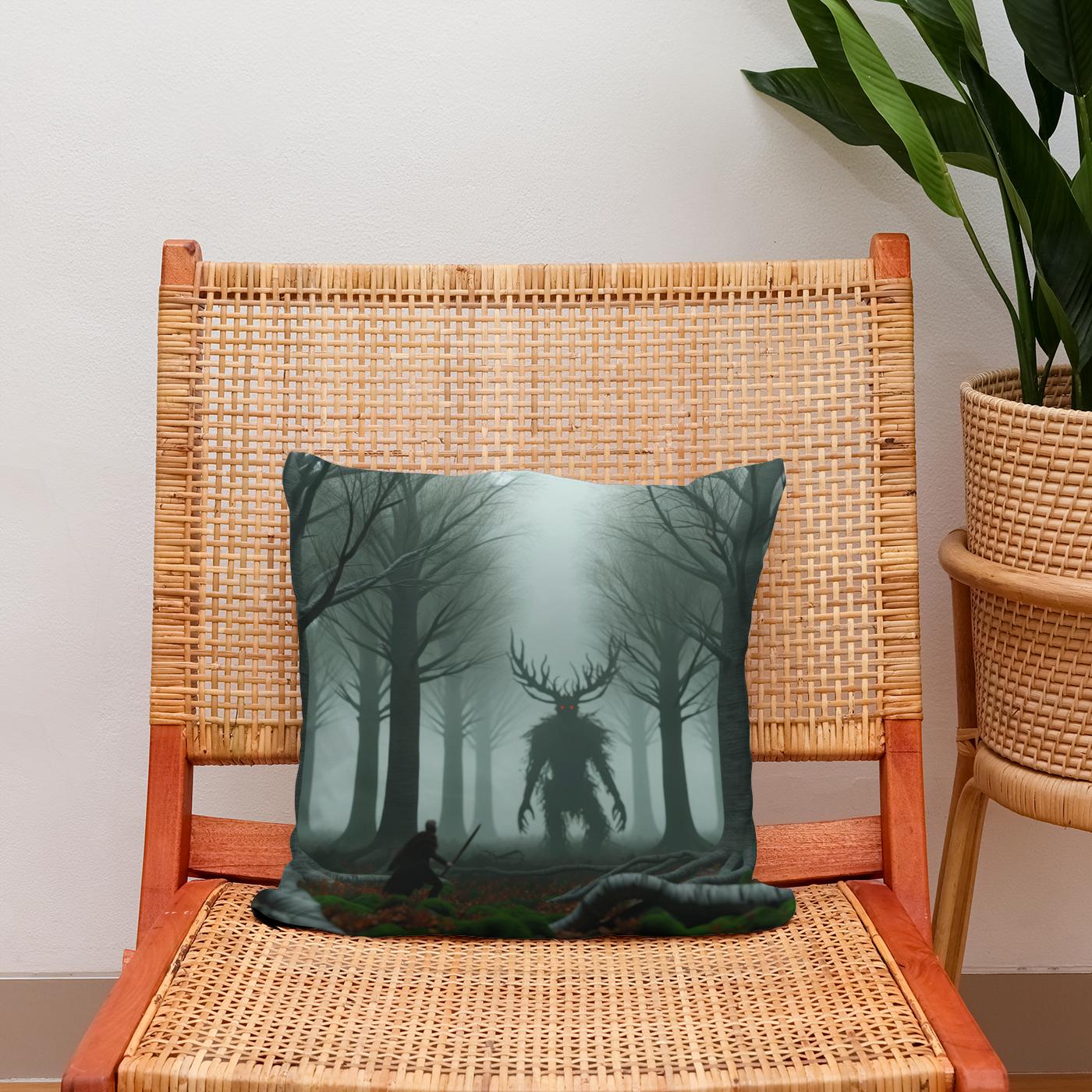 Forest Duel Cotton Cushion