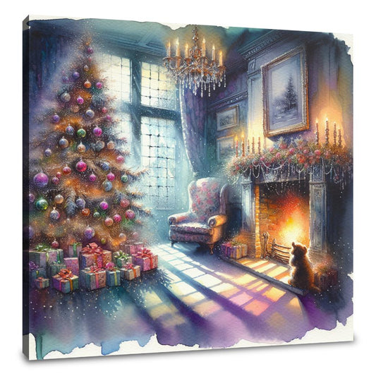 Solitary Christmas Nostalgia Canvas