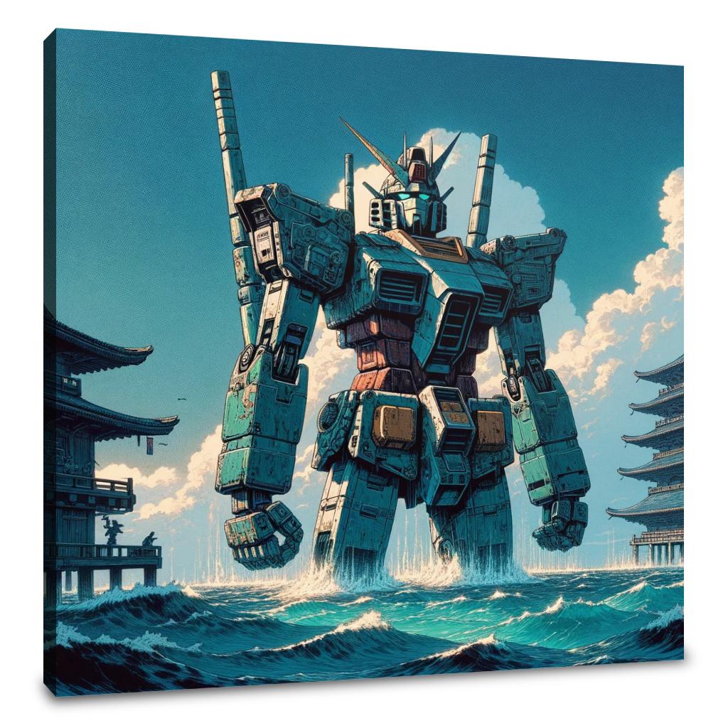 Ocean Mecha Guardian Canvas