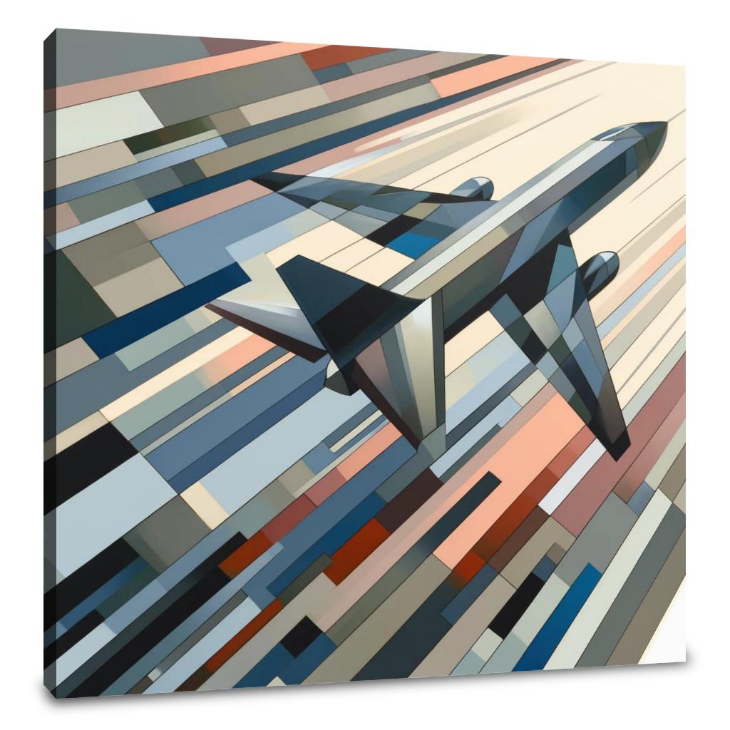 Abstract Flight Patterns Canvas
