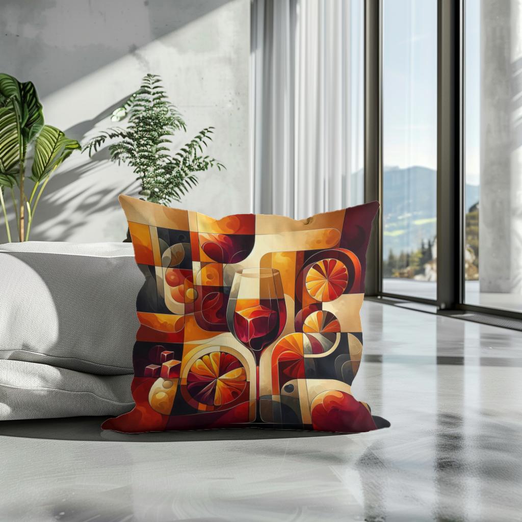 Aperitif Abstract Cotton Cushion