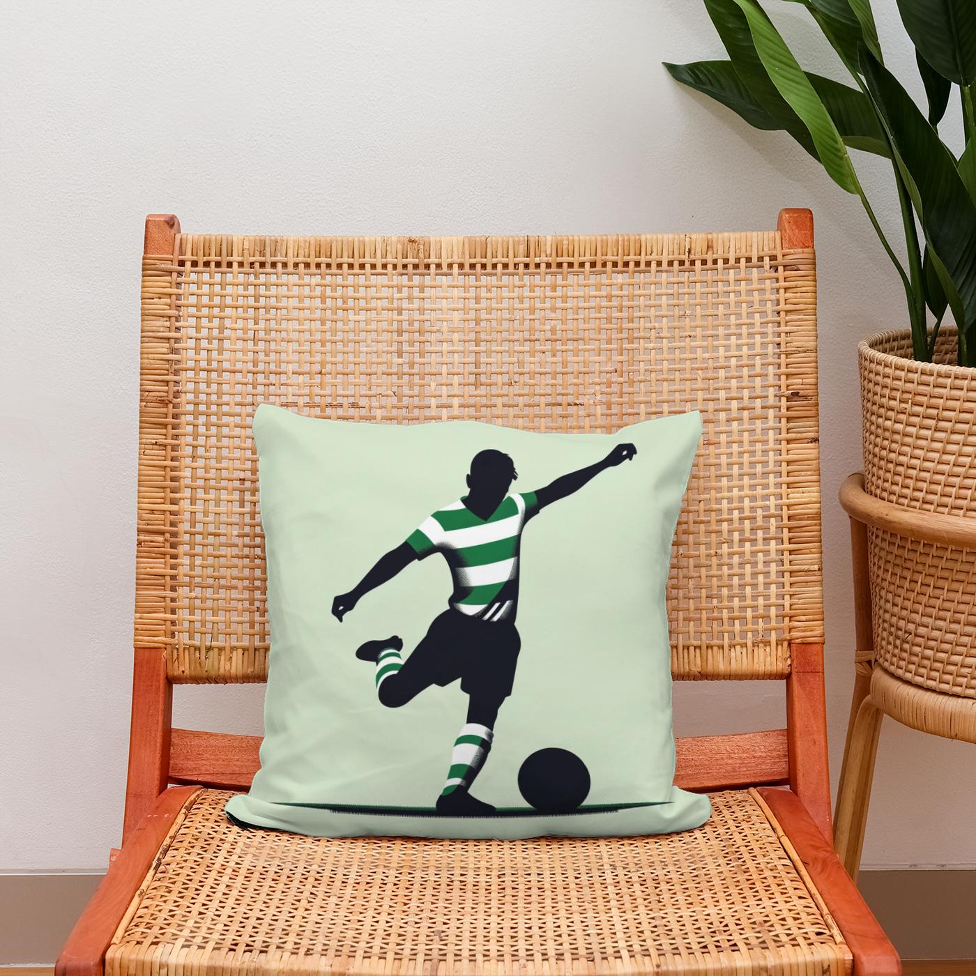 Celtic Free Kick Cotton Cushion