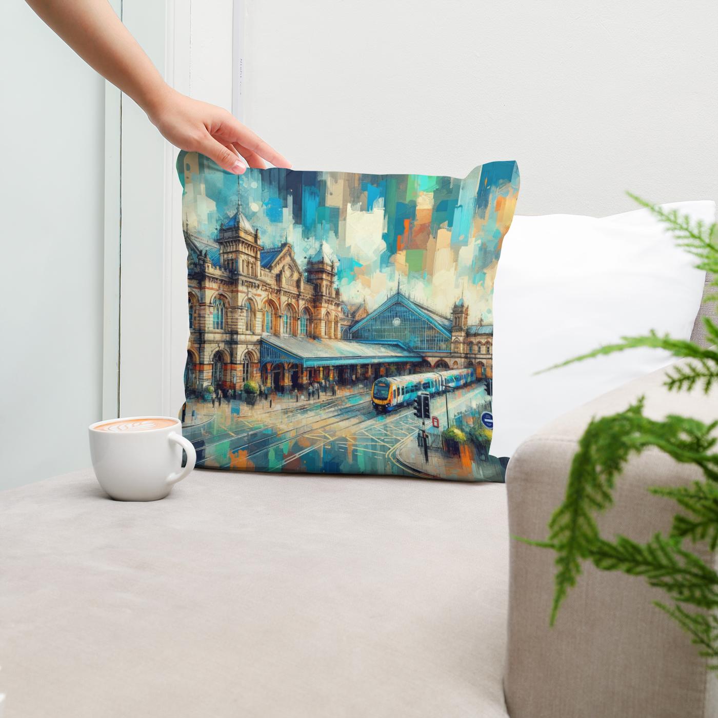 Bristol Station Impressions Cotton Cushion