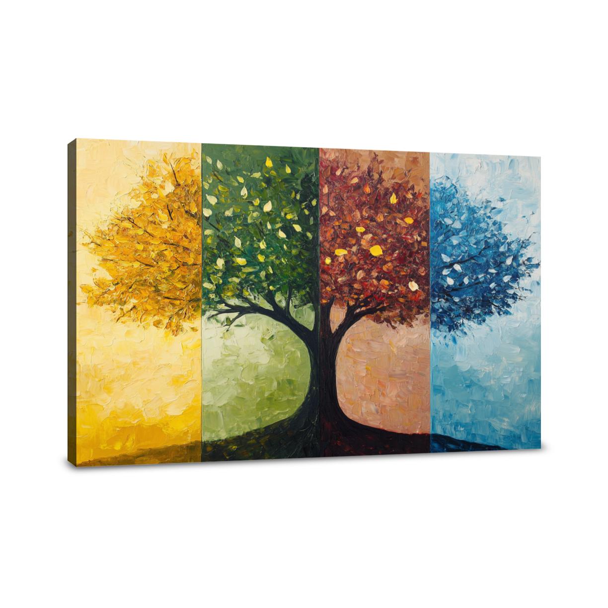 Seasonal Tree Symphony Canvas
