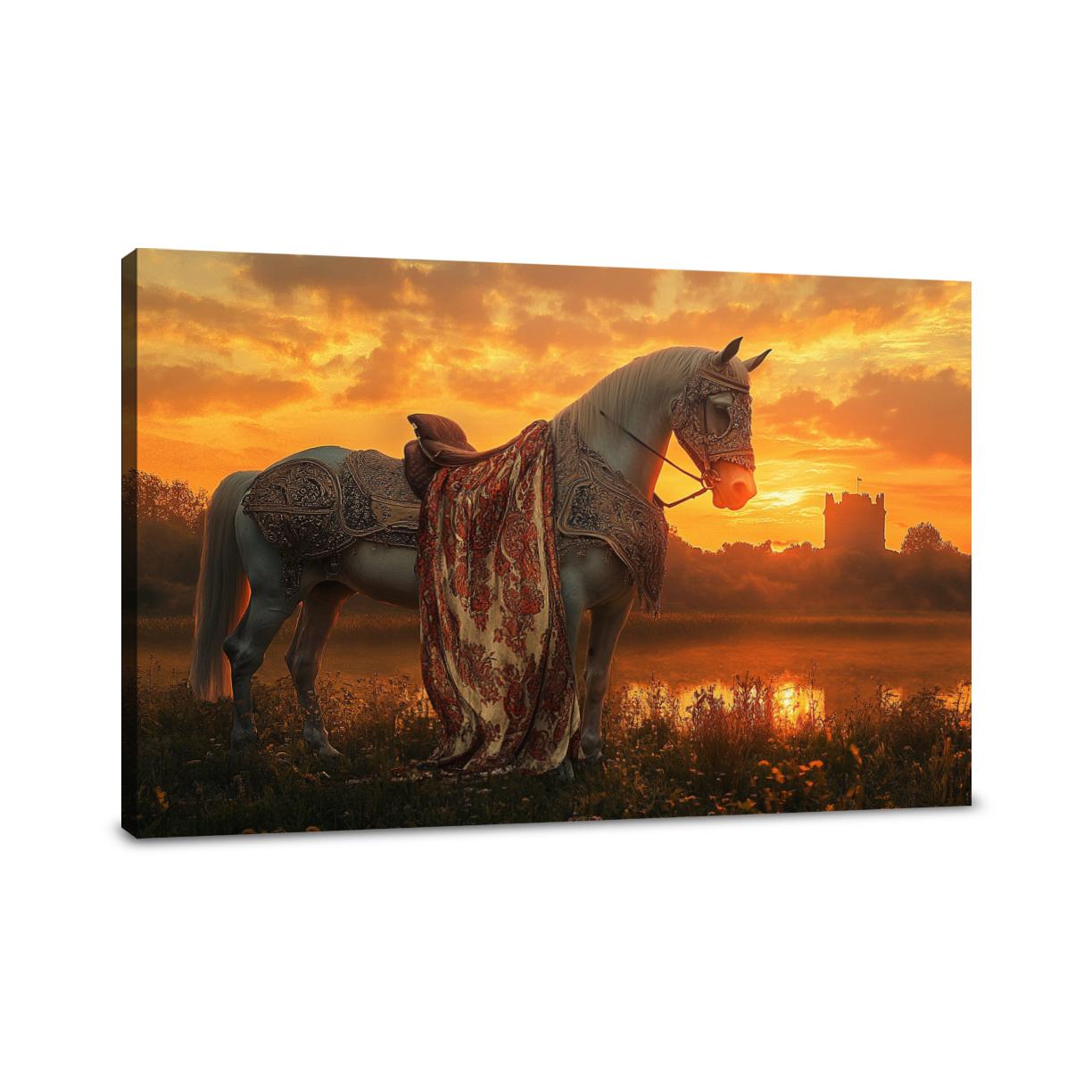 Regal Equine Sunset Canvas