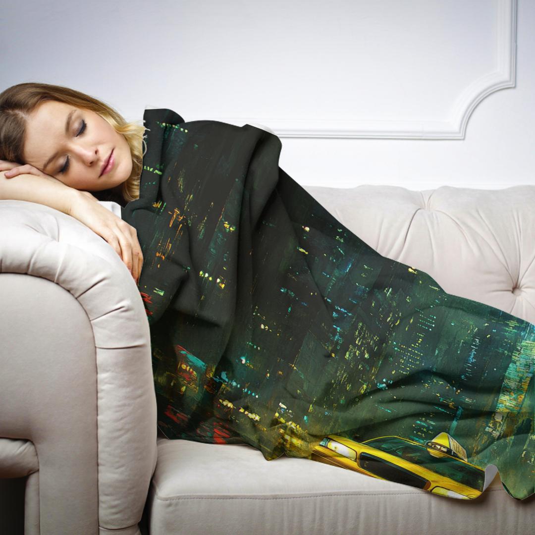 Starry Night Taxi Blanket