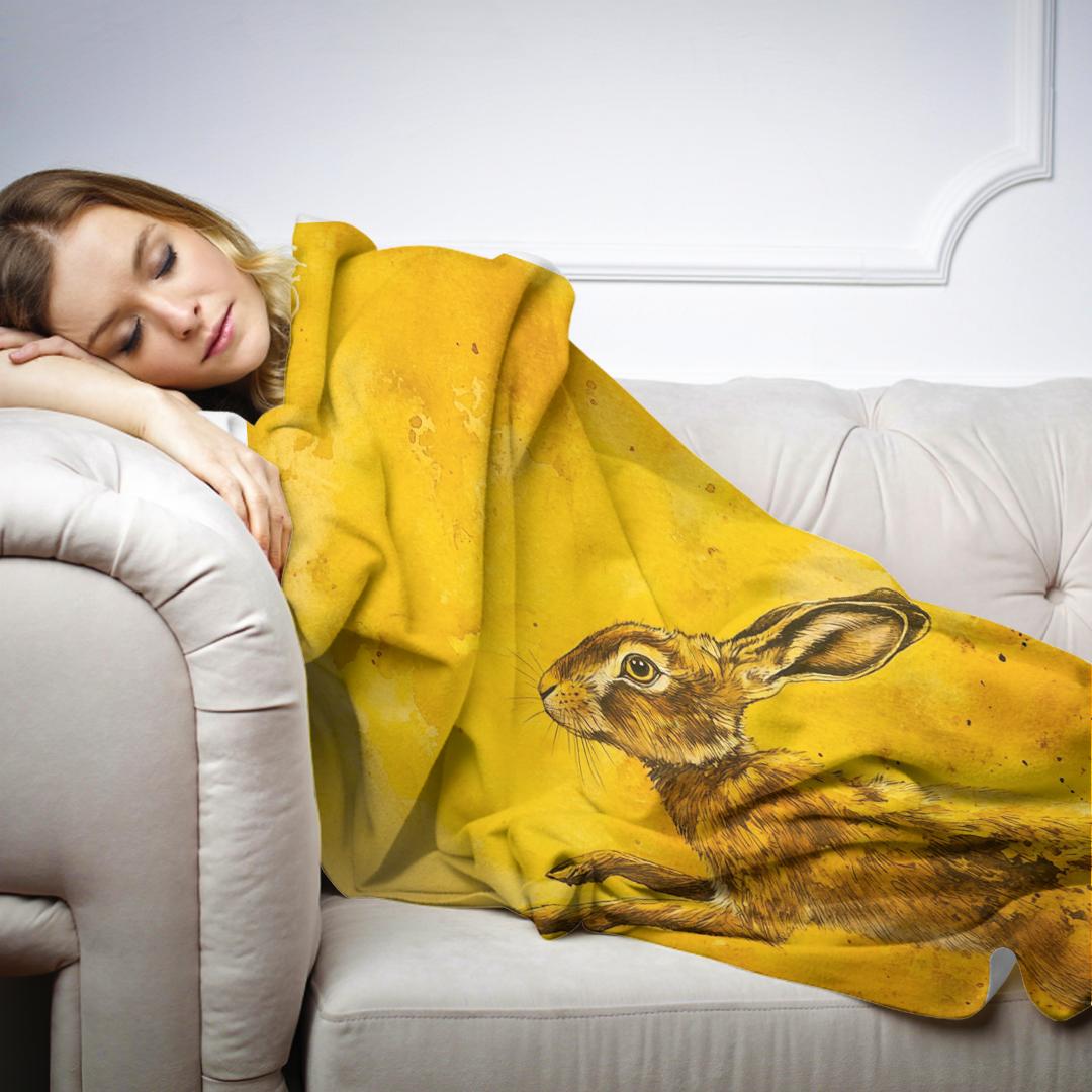 Hopping Hare Blanket