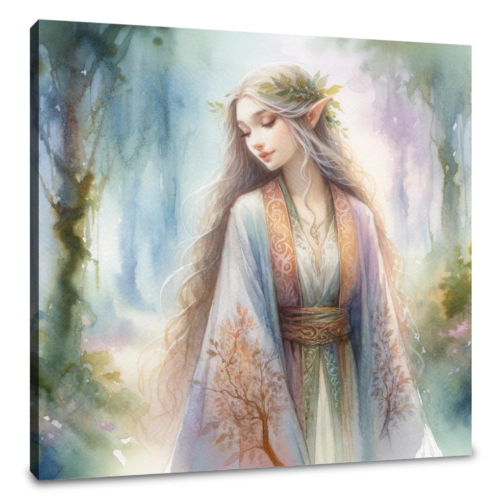 Mystic Forest Elf Canvas
