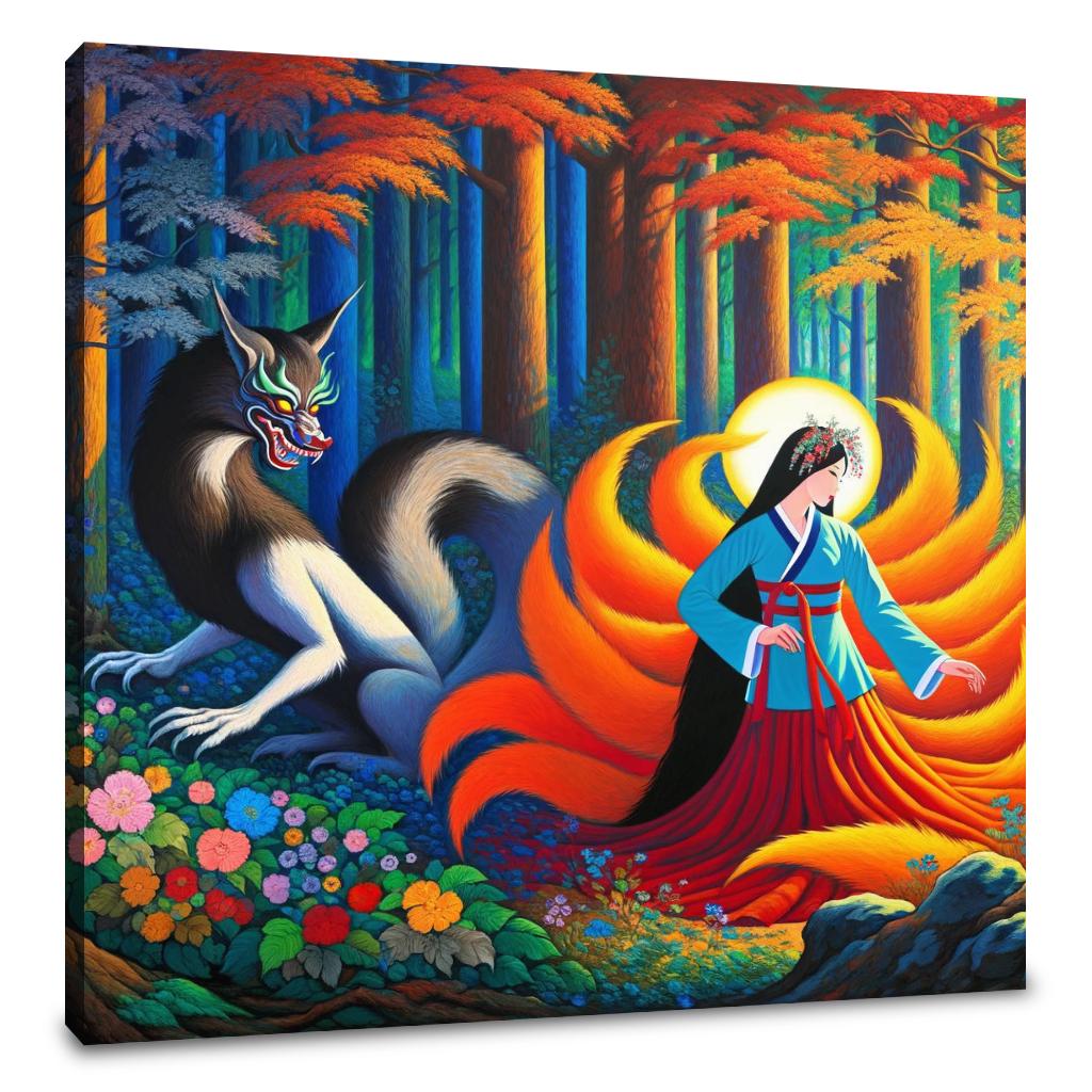 Mythical Transformation Gumiho Canvas