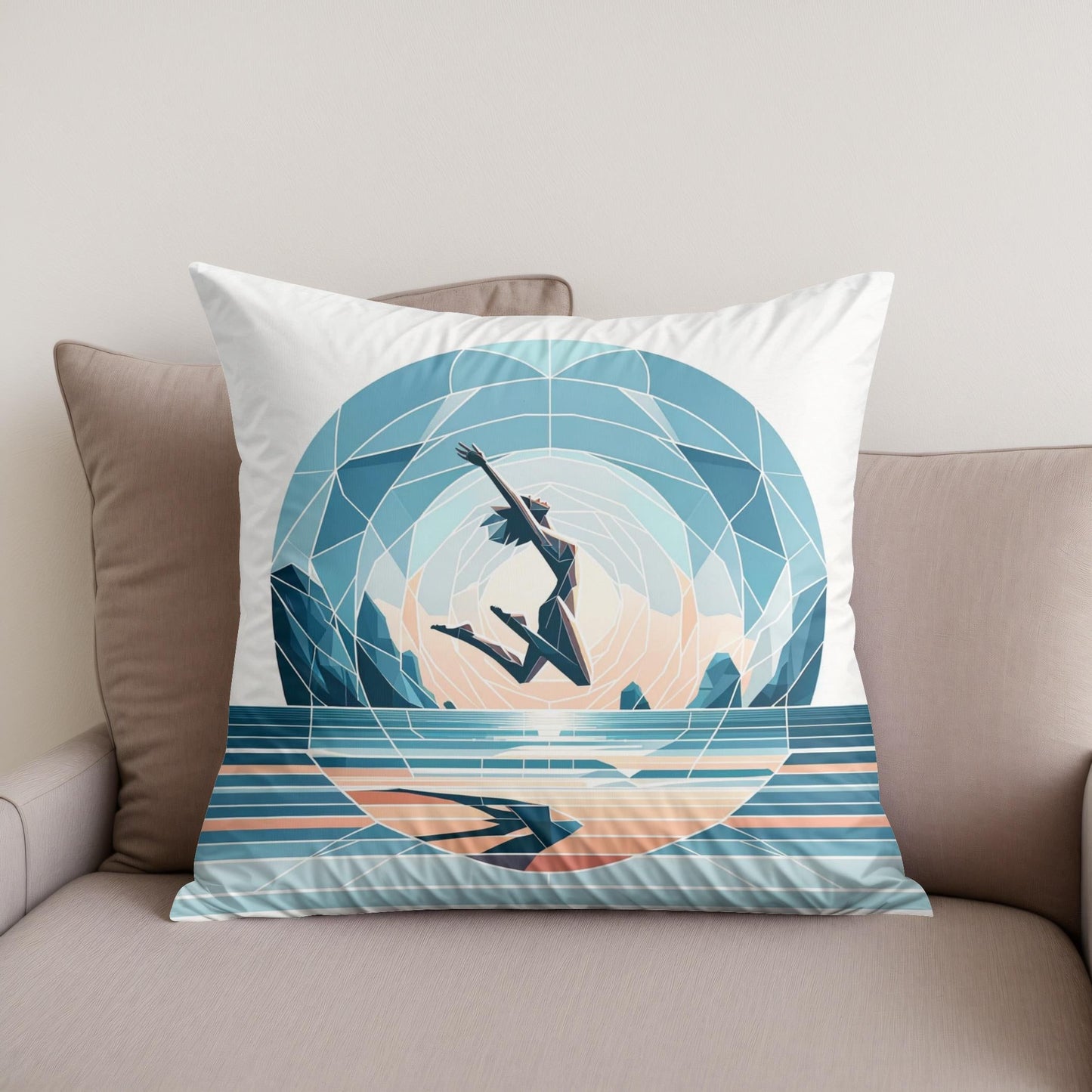 Tranquil Strides Cotton Cushion