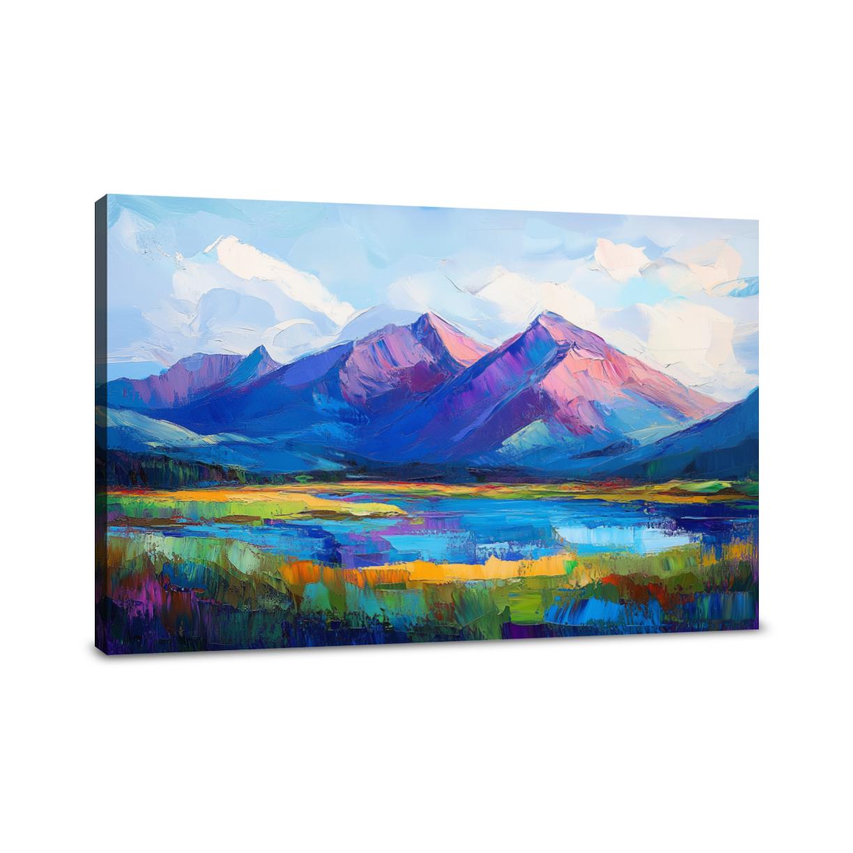 Vivid Terrain Canvas