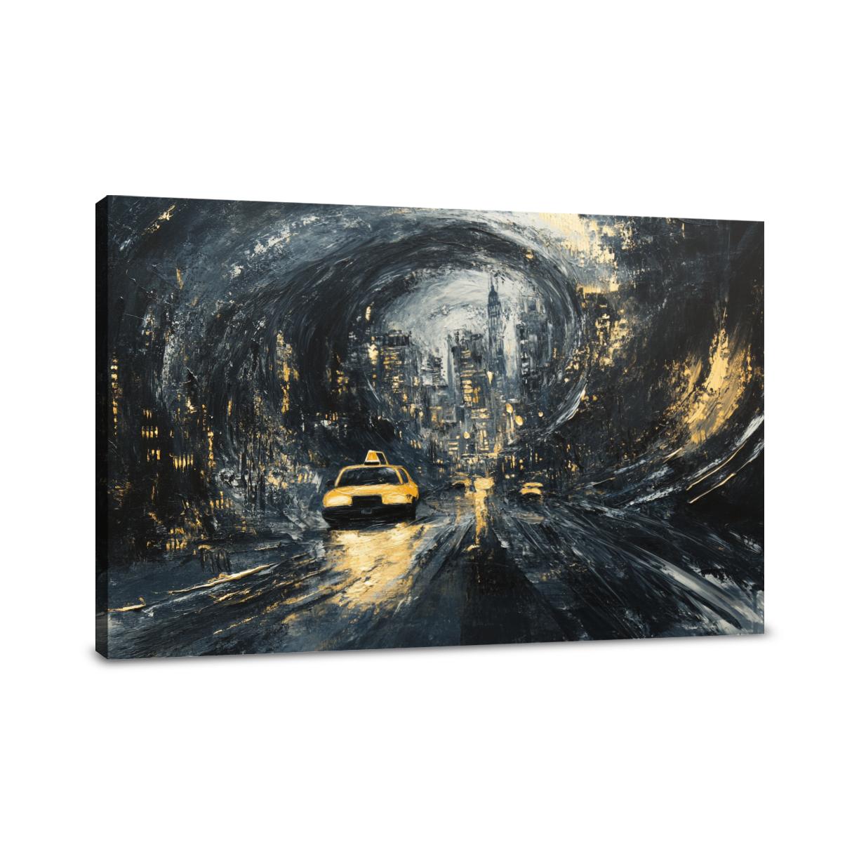 Midnight Taxi Reverie Canvas