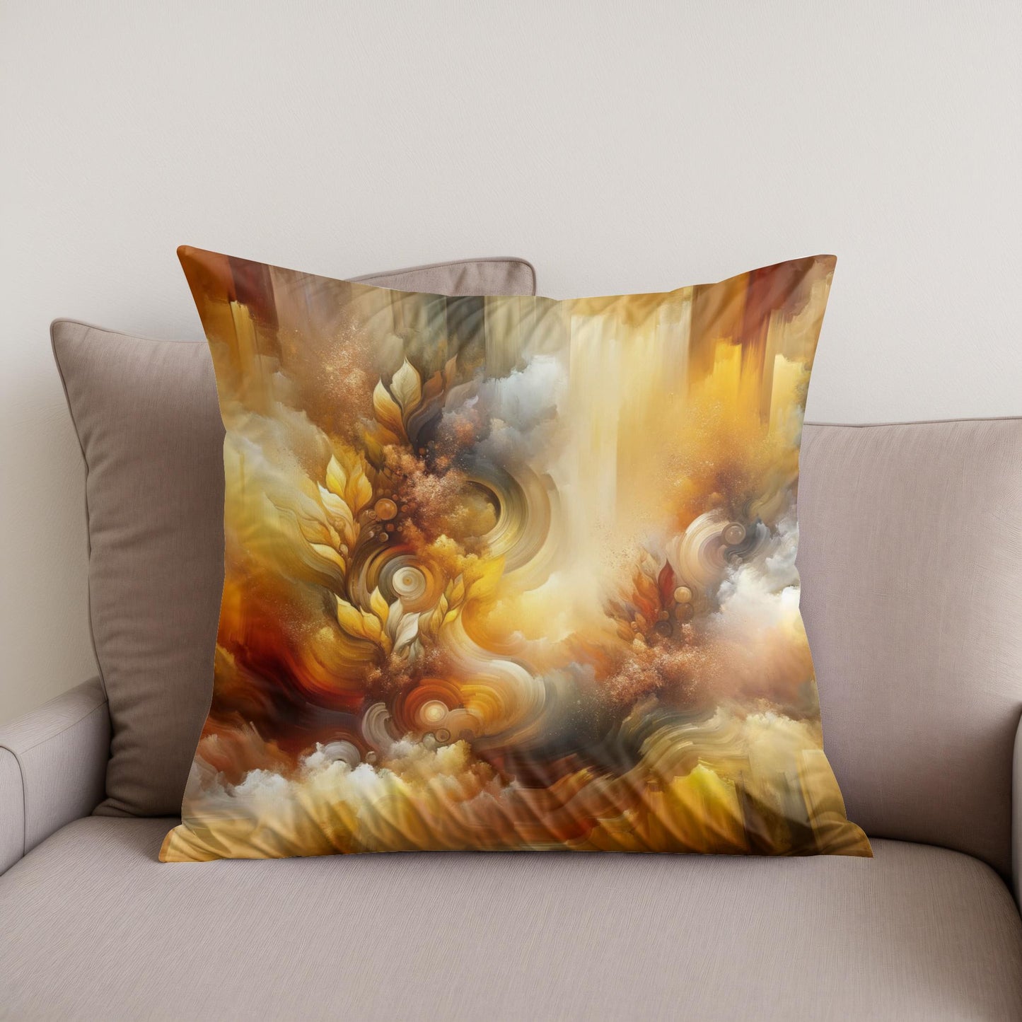 Autumn's Radiance Cotton Cushion