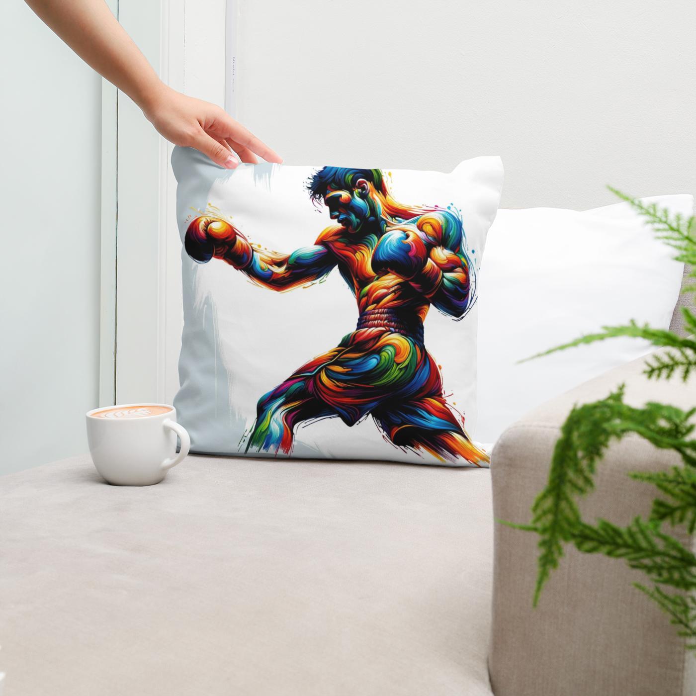Dynamic Punch Cotton Cushion