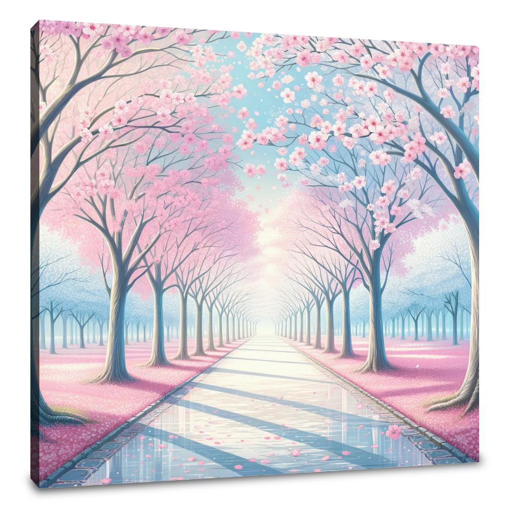Cherry Blossom Pathway Canvas