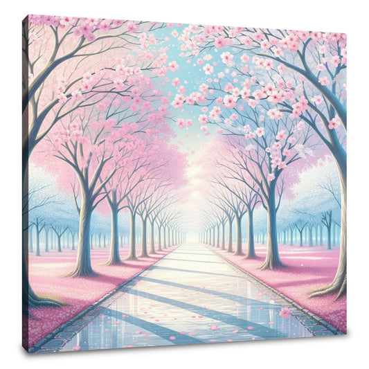 Cherry Blossom Pathway Canvas