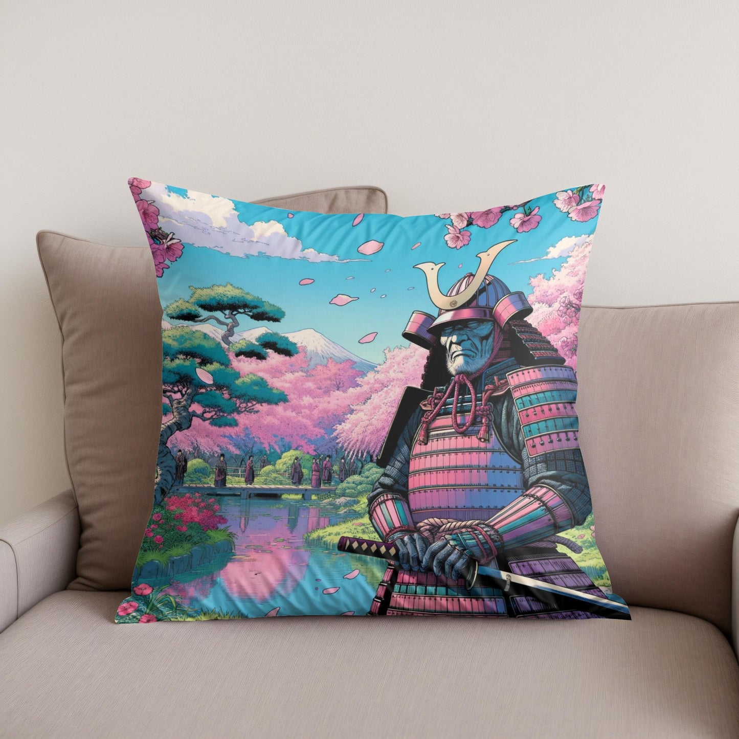 Blossom Warrior Cotton Cushion