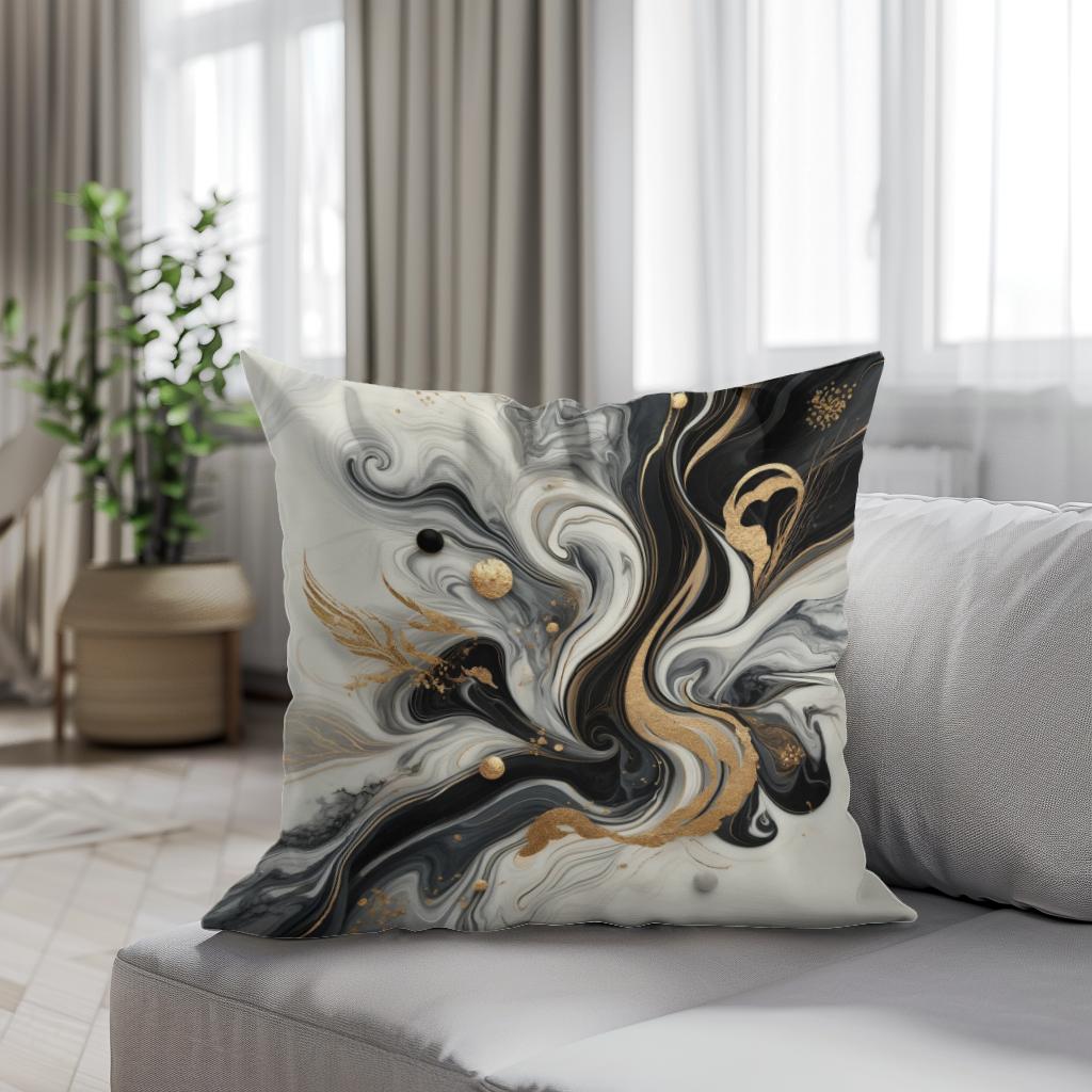 Marble Glamour Cotton Cushion