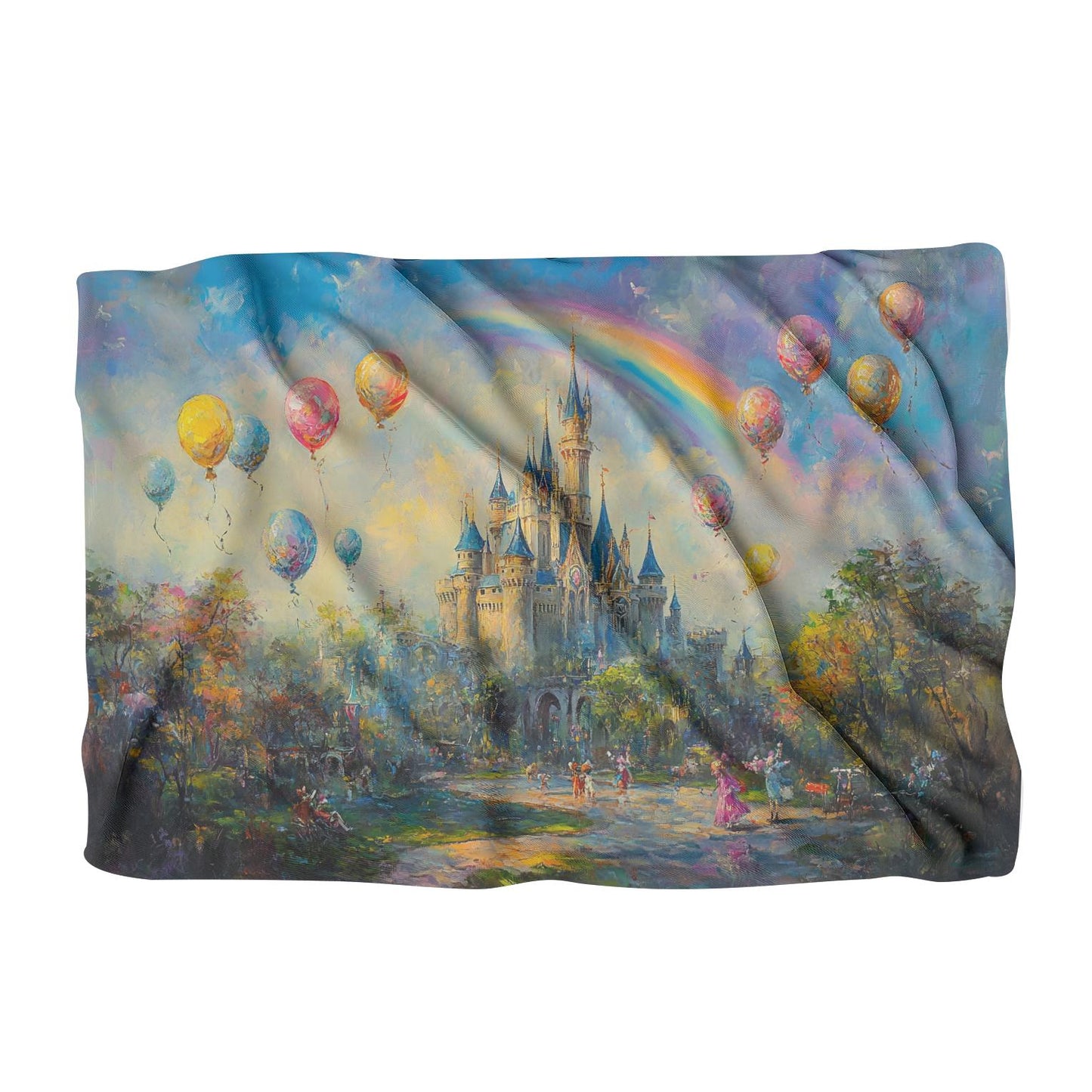 Enchanted Castle Rainbow Blanket