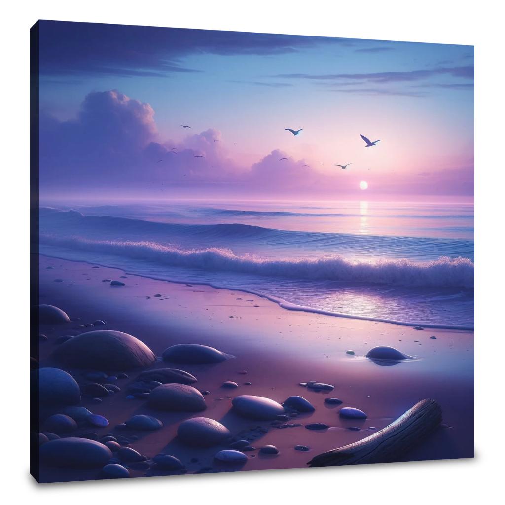 Dusk Beach Serenity Canvas