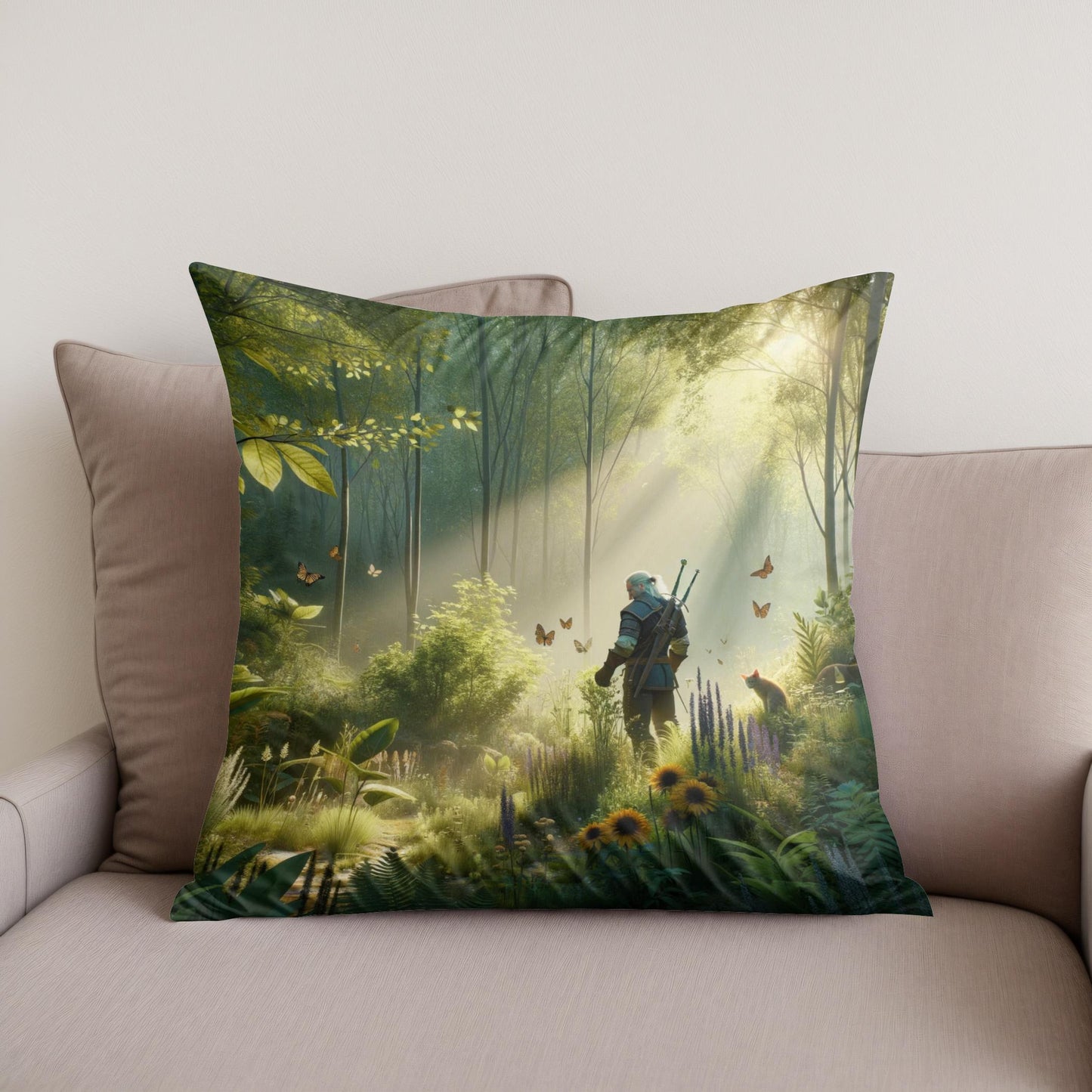 Whispering Forest Cotton Cushion