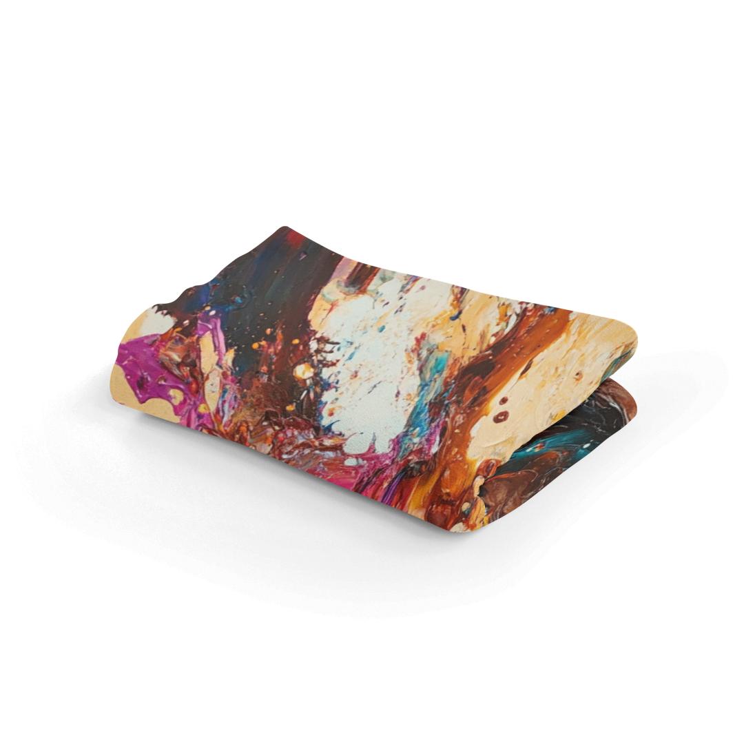 Vibrant Coffee Chaos Blanket